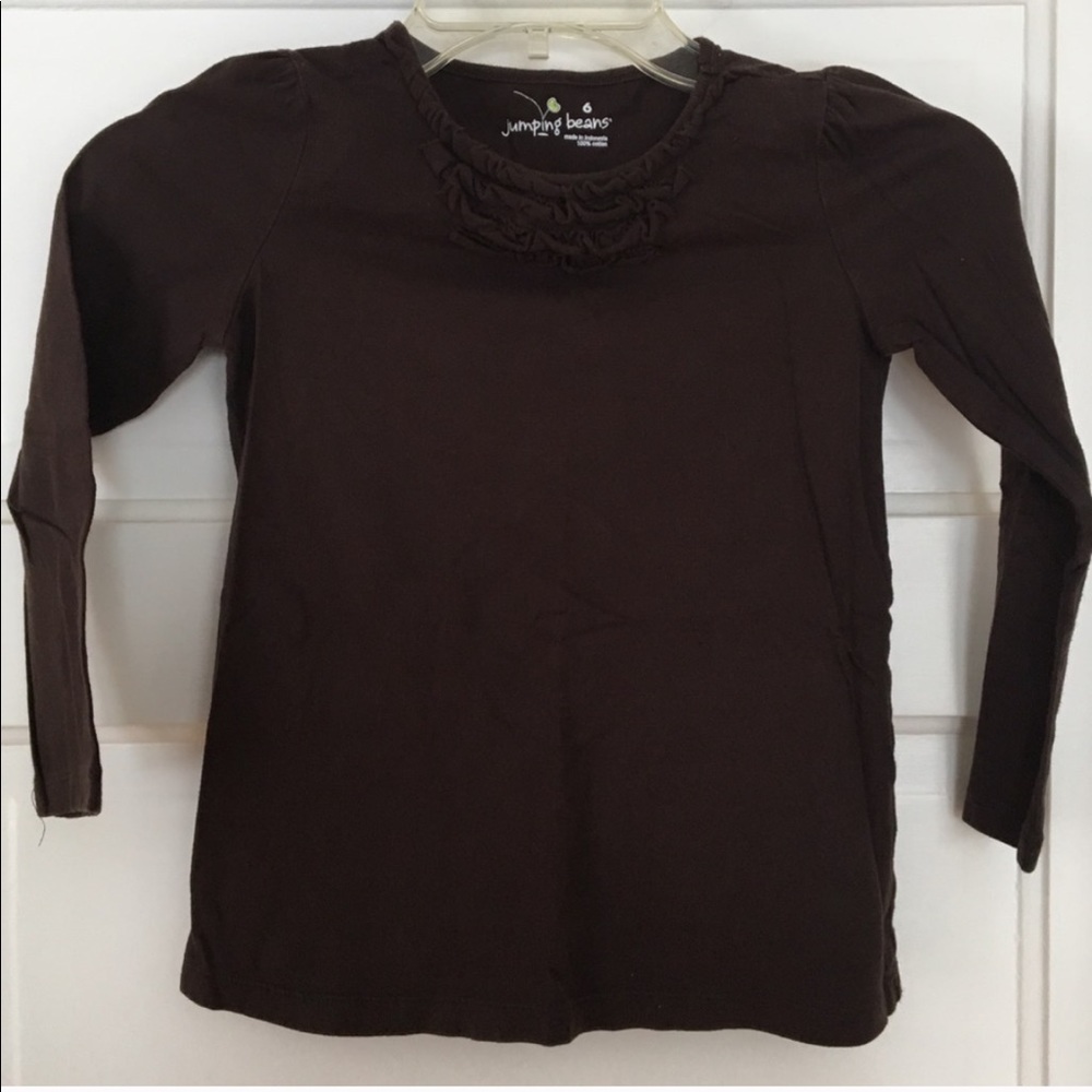 Jumping Beans Girls size6 100% cotton ruffle shirt